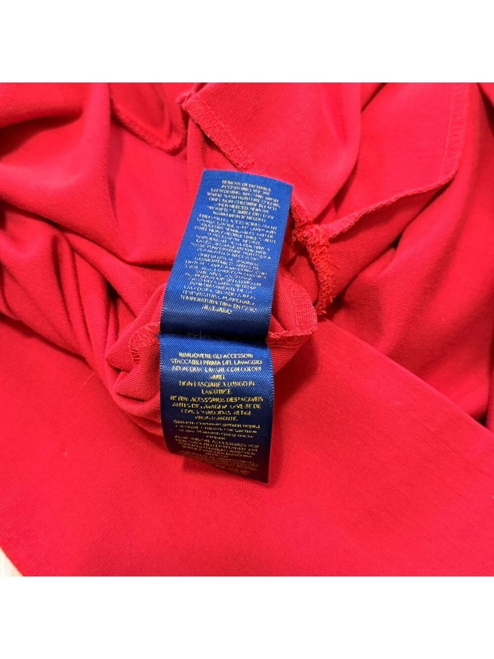 Polo Ralph Lauren Red Pleated Skater Dress Girls Medium 8-10 Preppy Vibe - Picture 4 of 4